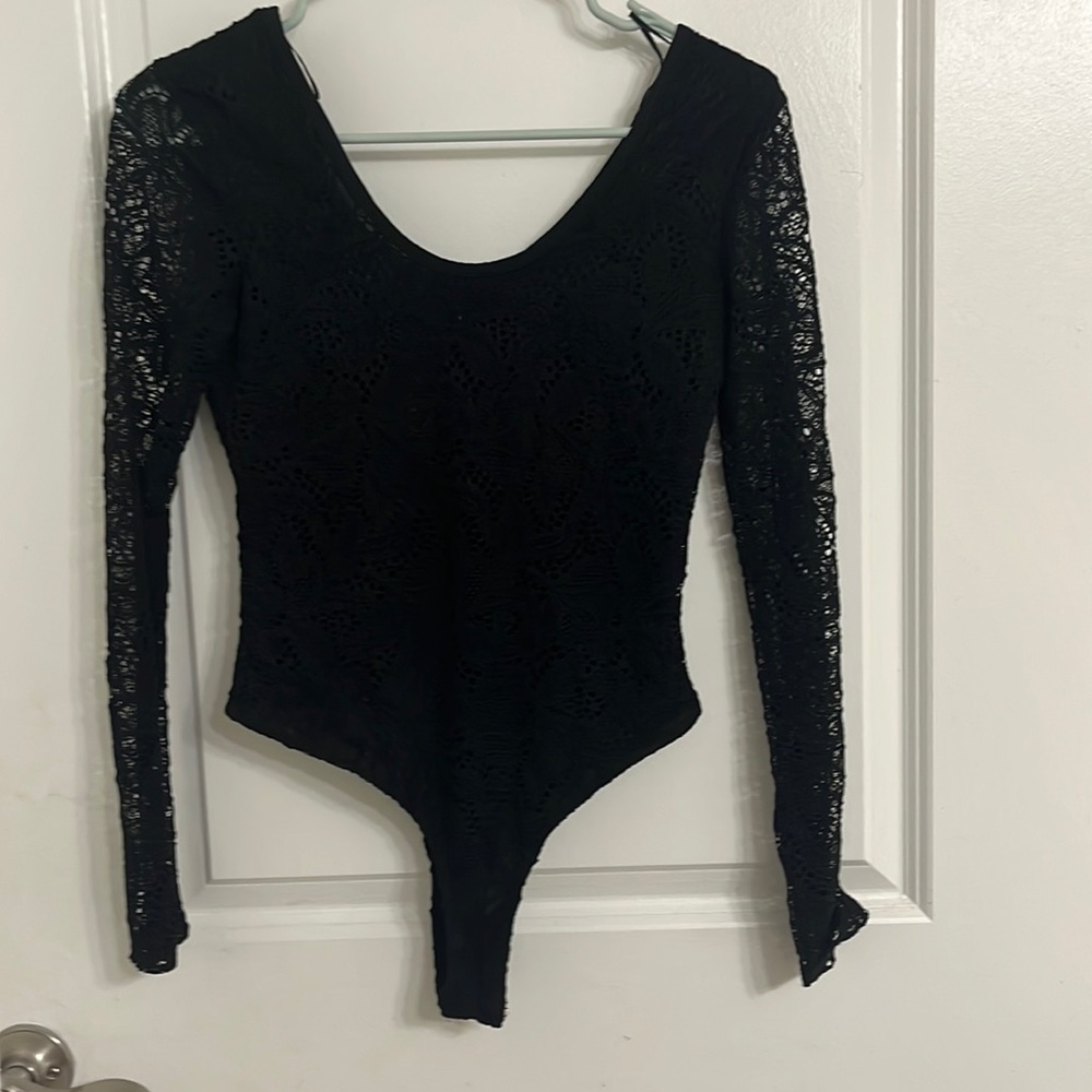 long sleeve black vintage shirt.